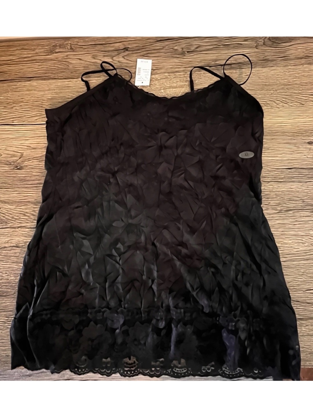 NEW WITH TAGS Maurice’s Black Lace Strap Tank Size XL